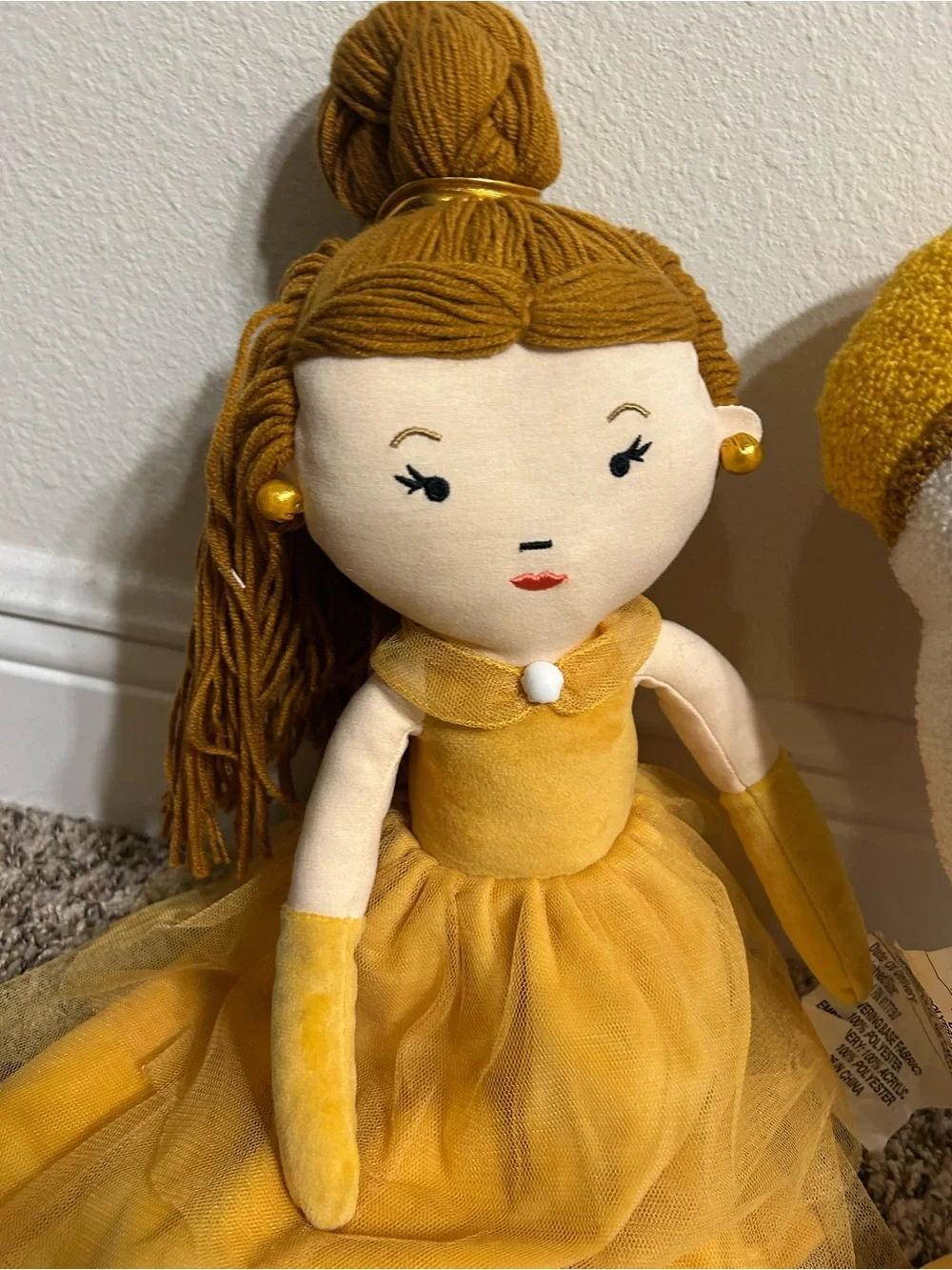 Disney Pillowfort Belle Doll & Chip Decorative Pillow